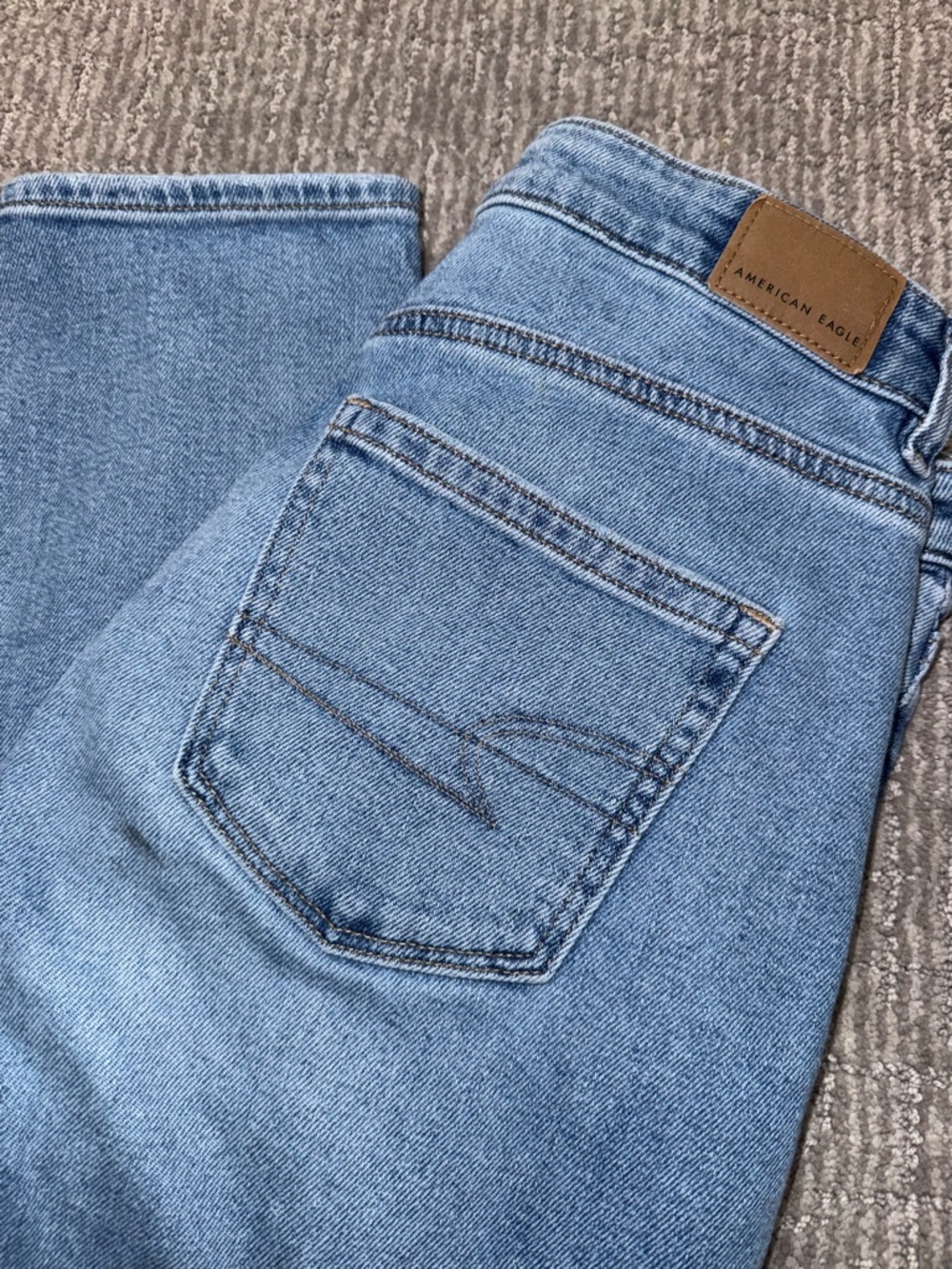American Eagle Outfitters Light Blue Straight Leg Jeans